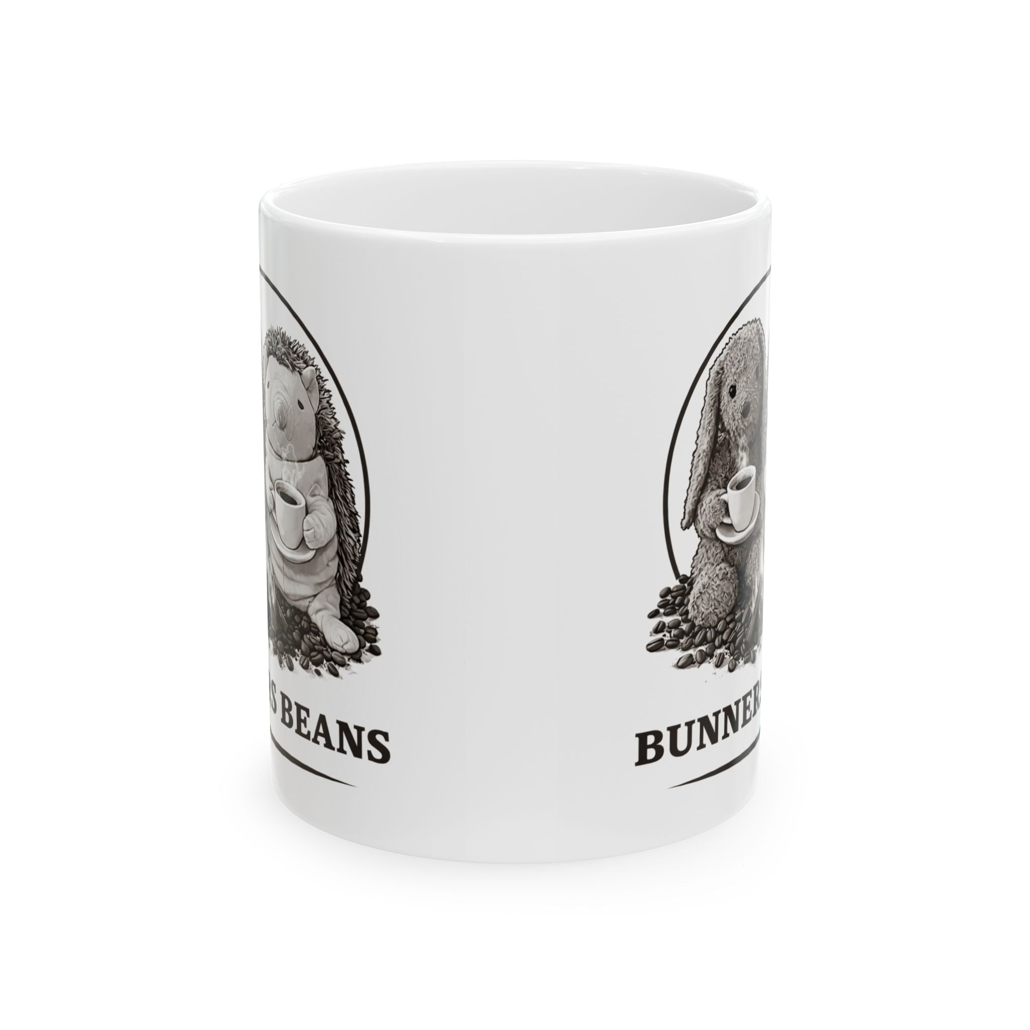 Bunners Beans Coffee Mugs | B&W