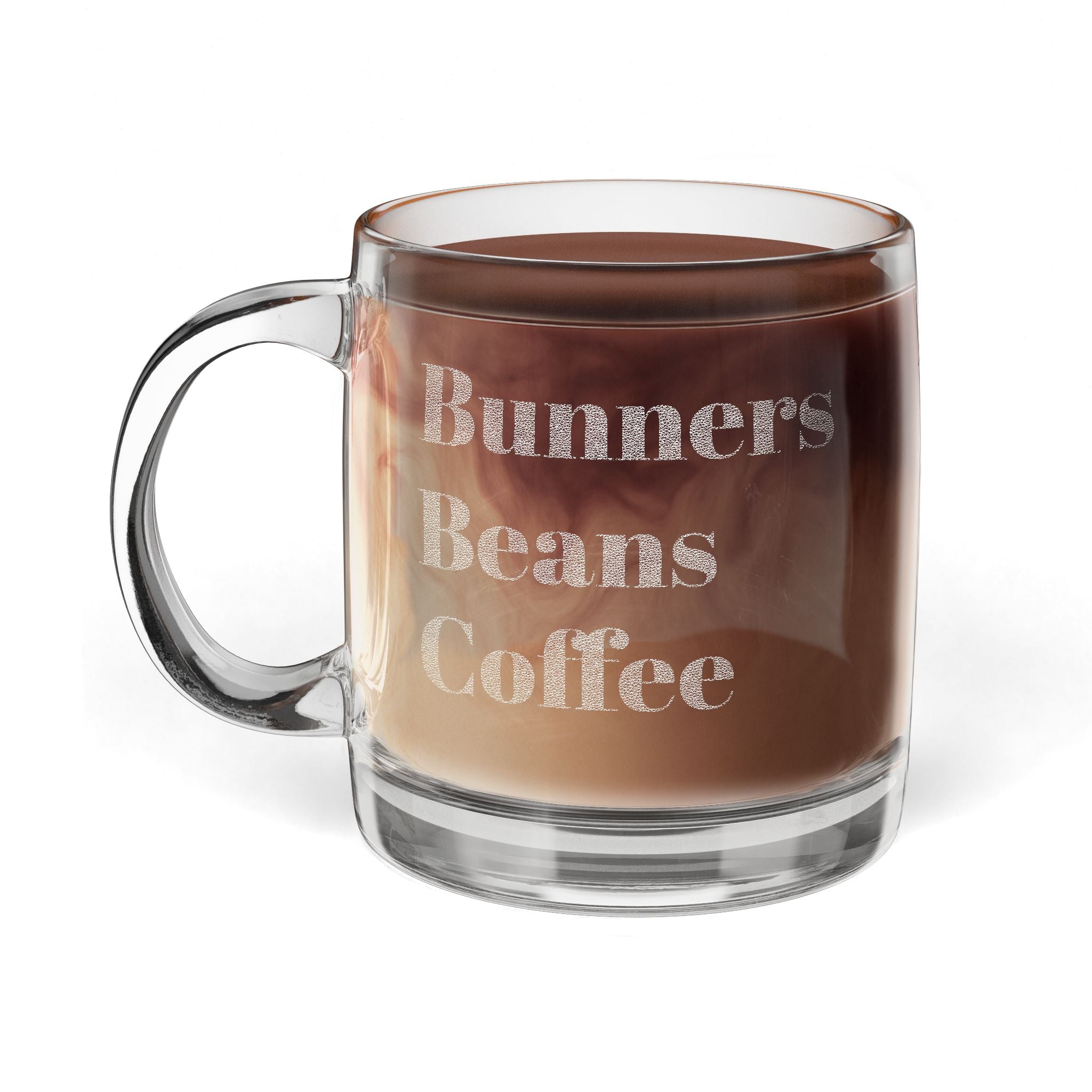 Bunners Beans Coffee Glass Mug