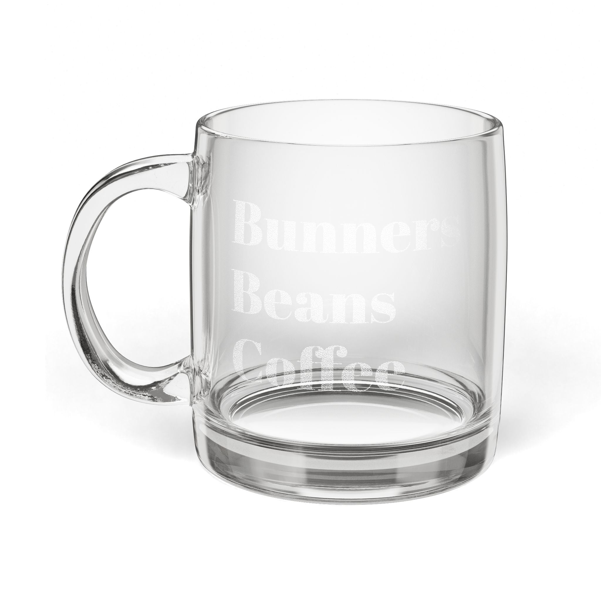Bunners Beans Coffee Glass Mug